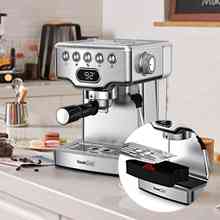 Geek Chef Espresso Machine,20 bar espresso machine with milk frother for latte,cappuccino,Machiato,for home espresso maker,1.8L Water Tank,Stainless Steel Complimentary ESE Filter Ban on Amazon, Temu