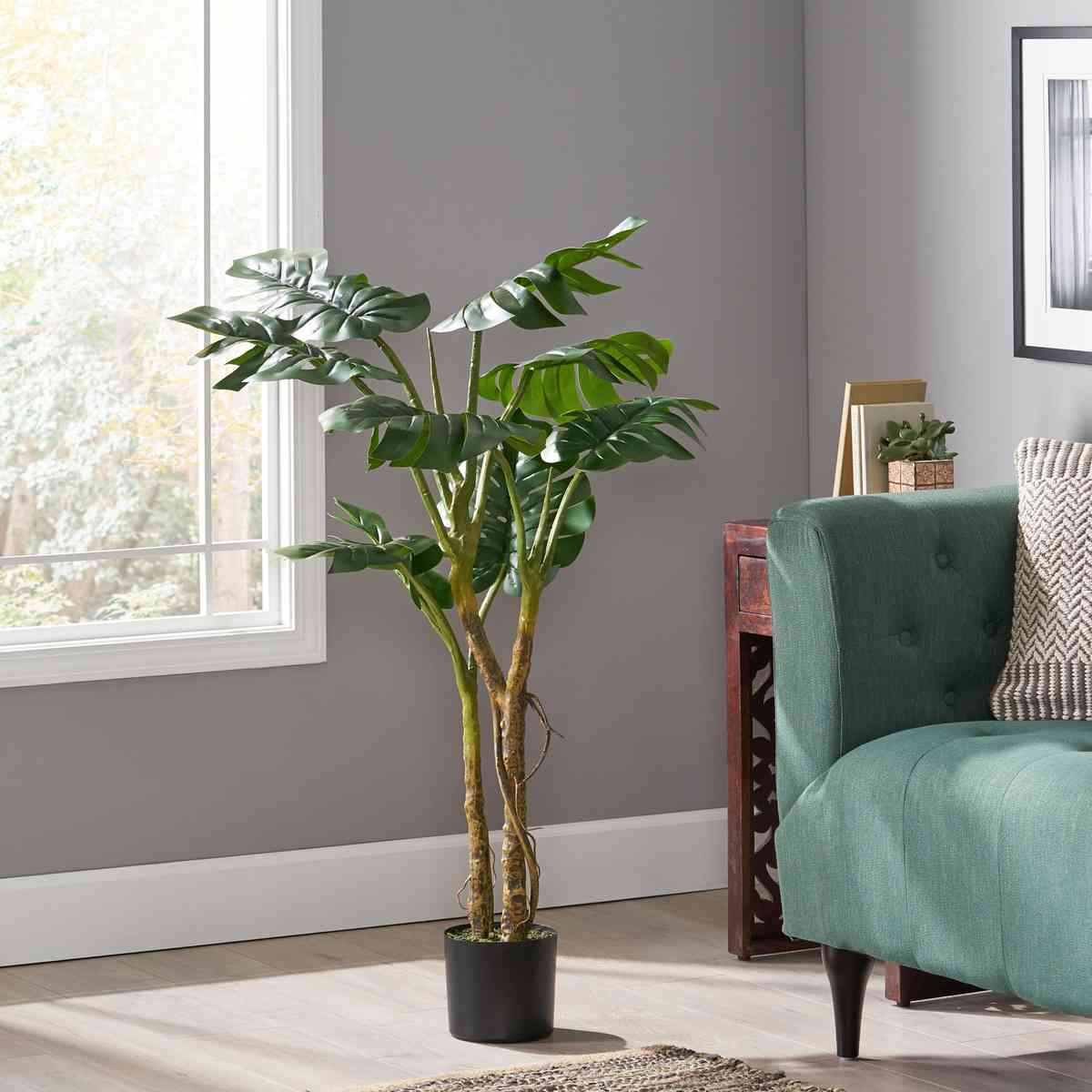 120CM ARTIFICIAL MONSTERA TREE