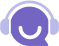 Headset icon in purple