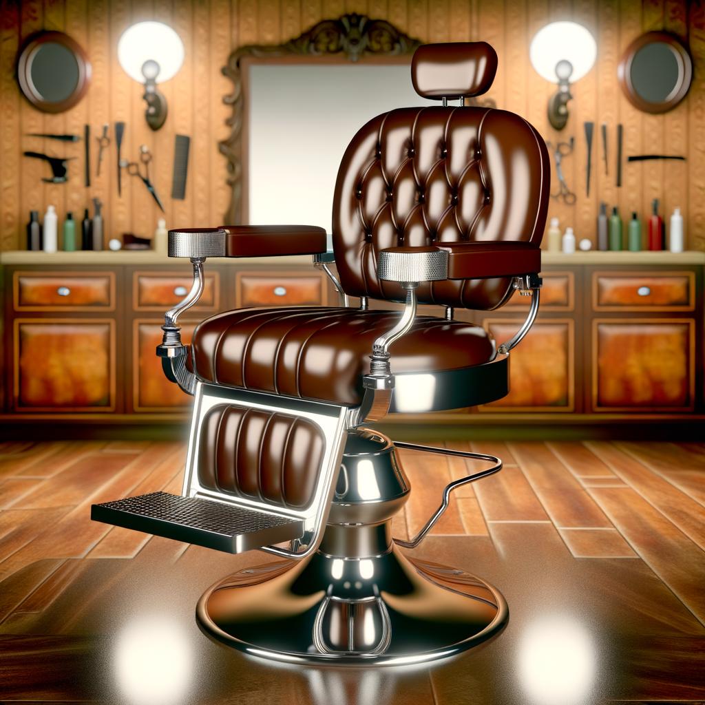 理发椅 Heavy Duty Barber Chair with Hydraulic Lift and Recline – Comfortable and Modern