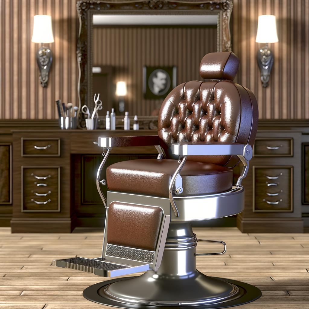 理发椅 Heavy Duty Barber Chair with Hydraulic Lift and Recline – Comfortable and Modern