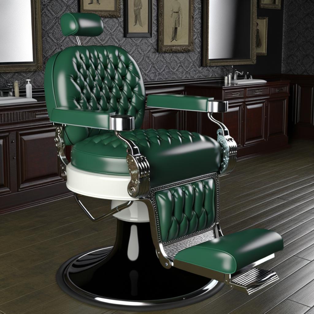 理发椅 Heavy Duty Barber Chair with Hydraulic Lift and Recline – Comfortable and Modern