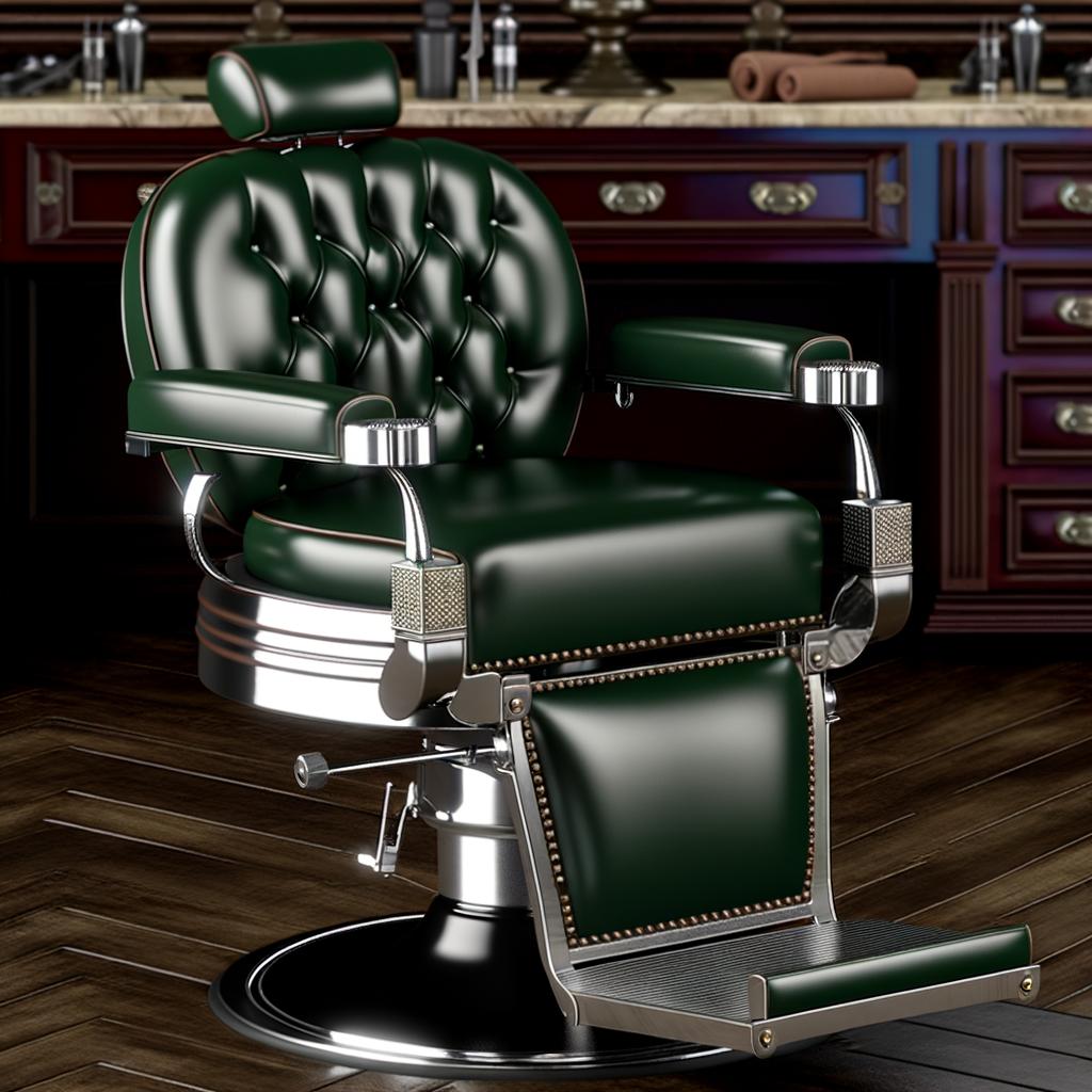 理发椅 Heavy Duty Barber Chair with Hydraulic Lift and Recline – Comfortable and Modern