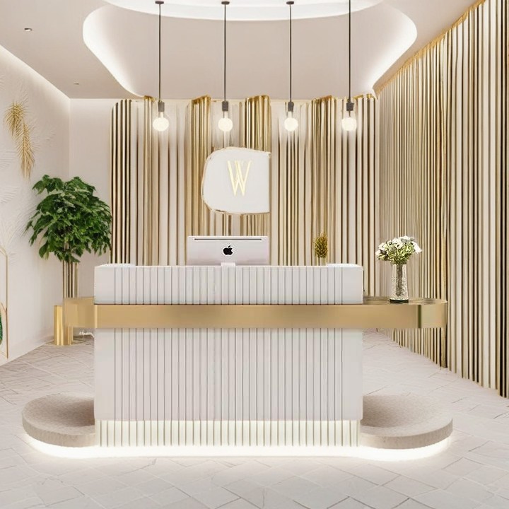 reception counter front desk design modern reception counter reception furniture custom reception desk