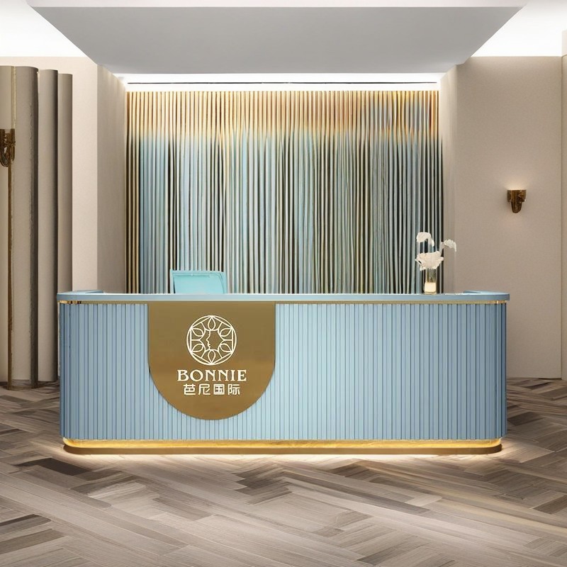 reception counter front desk design modern reception counter reception furniture custom reception desk