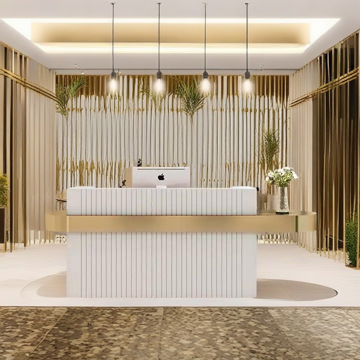 reception counter front desk design modern reception counter reception furniture custom reception desk