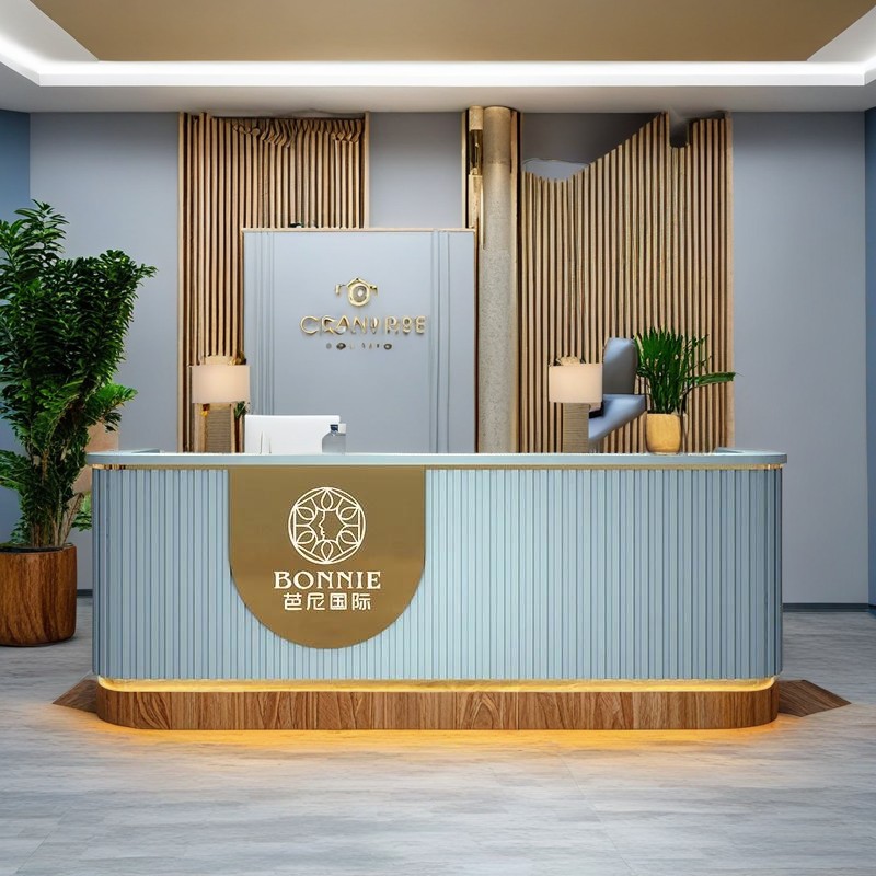 reception counter front desk design modern reception counter reception furniture custom reception desk