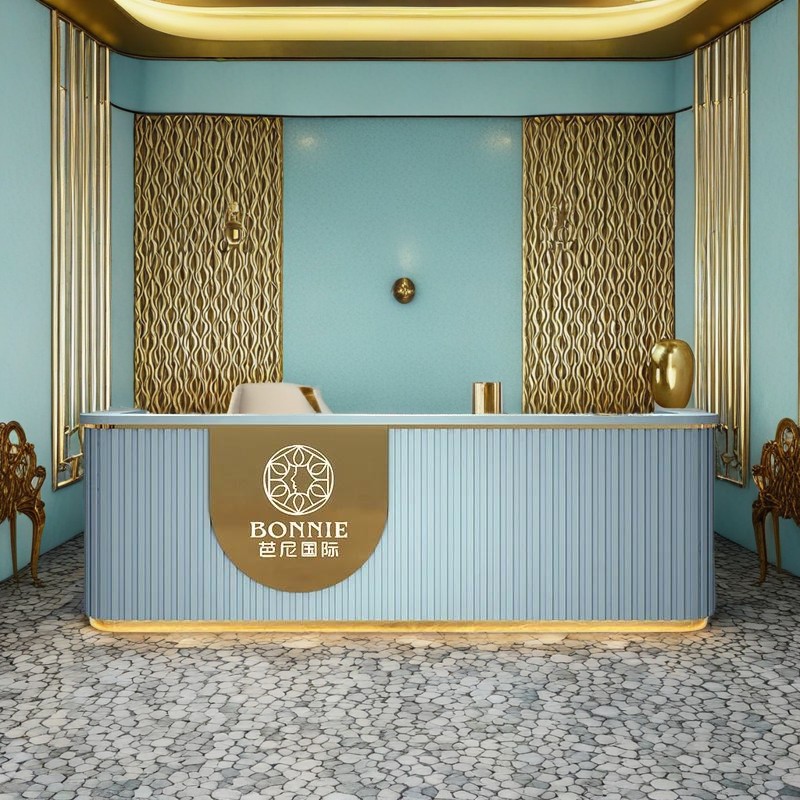 reception counter front desk design modern reception counter reception furniture custom reception desk