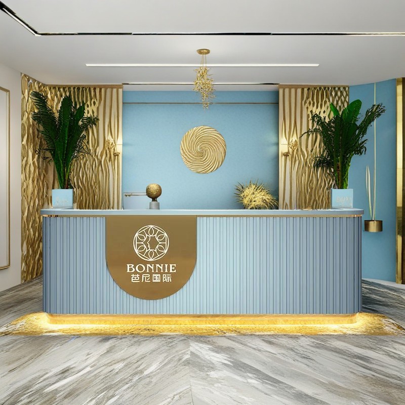 reception counter front desk design modern reception counter reception furniture custom reception desk