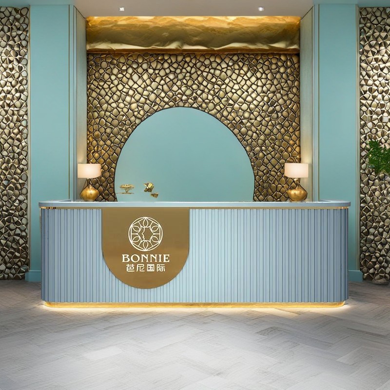 reception counter front desk design modern reception counter reception furniture custom reception desk