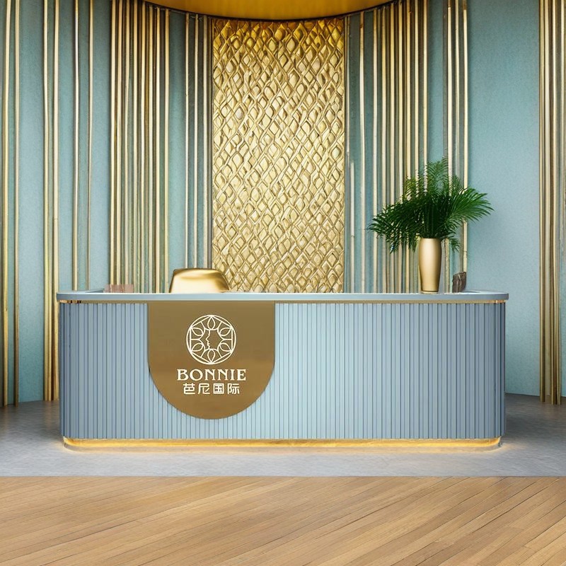 reception counter front desk design modern reception counter reception furniture custom reception desk