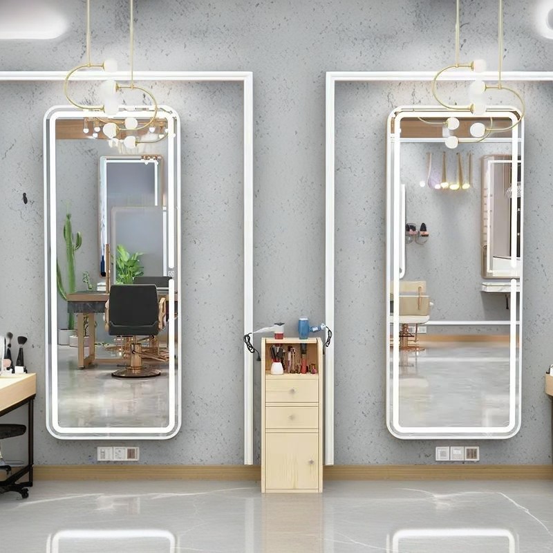 massage salon mirror