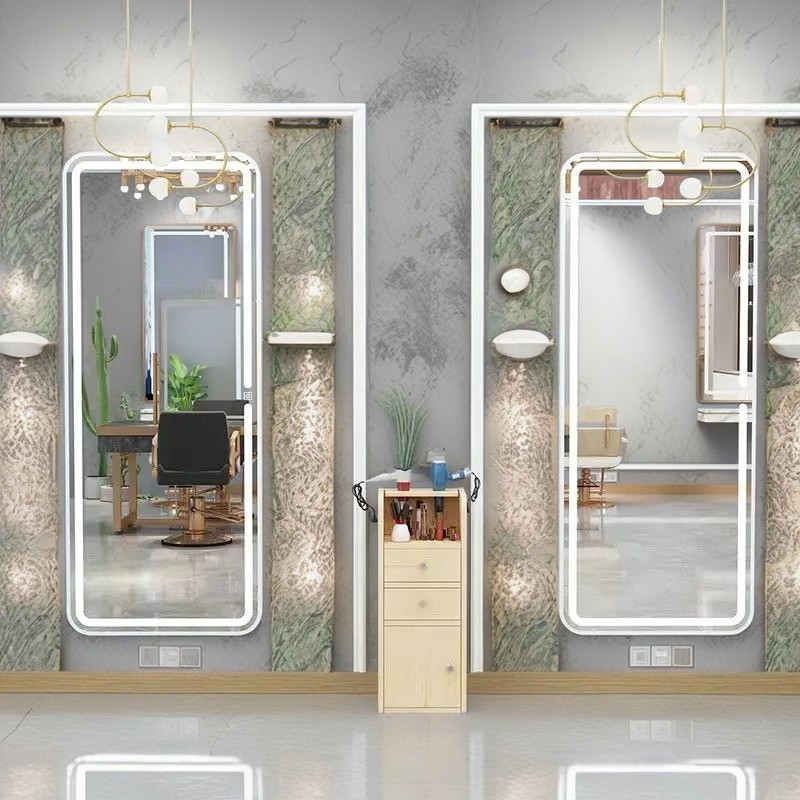 massage salon mirror