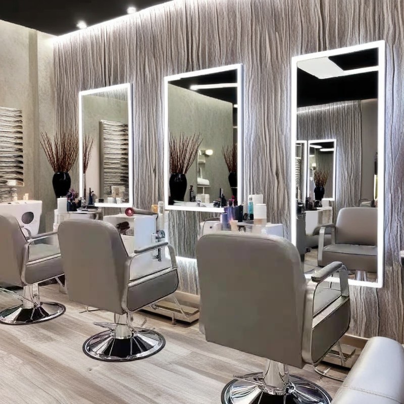 massage salon mirror