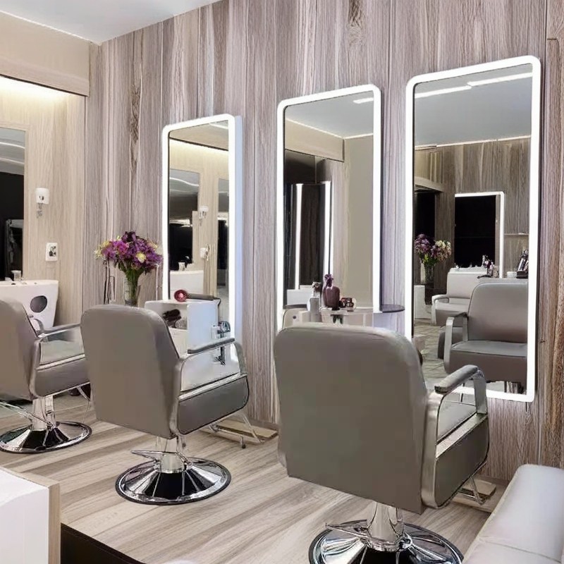 massage salon mirror